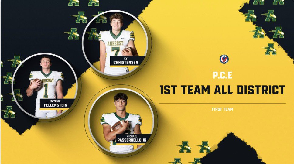 Blessed to be named
First Team SWC
First Team All Lorain County
First Team All District
<a href="/CoachTThome/">Tom Thome Jr</a> <a href="/AmherstFootball/">Amherst Football</a>