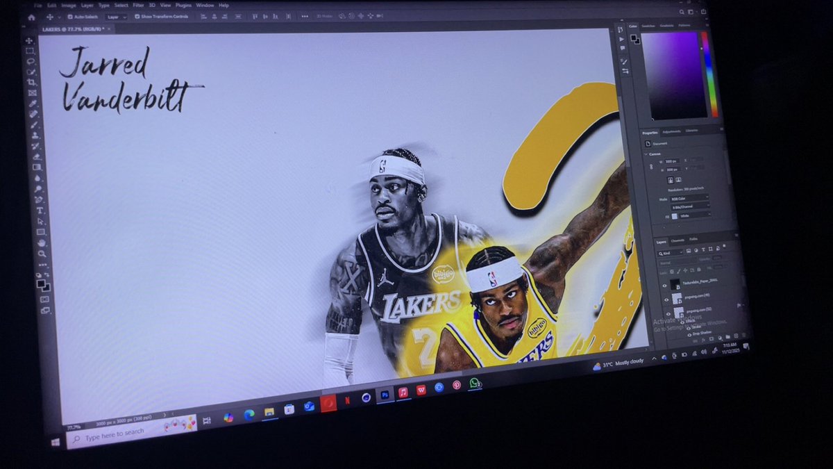 heispulp's tweet photo. Deleting soon…✍🏾

#photoshopped by me🥷🏾

#Photoshop #GraphicDesigner #lakers #jvando #Jordan #artwork #NBA2K26 https://t.co/ByJgrY4gLY