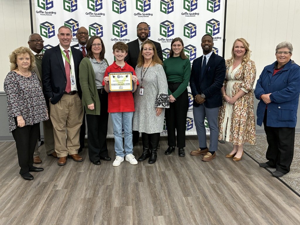 Congratulations to the CAMS Football Team for being league champions, the 2025 Georgia REACH Scholars &amp; RRMS for being this month's Board Spotlight School! All were recognized at the board of education meeting last evening.