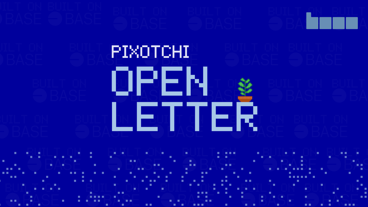 pixotchi's tweet photo. 🌱 Open Letter 🌱

In just three months, Pixotchi will turn 2 years old, and looking back, it’s hard to believe how far we’ve come. Not many make it this far so it feels like the right time to write our third open letter 💌

I was recently scrolling through some of our first mockups from late 2023, comparing them to where the Pixotchi Ecosystem stands today - and it honestly feels surreal. What began as a fun onchain experiment has grown into a fully unified ecosystem, powered by one of the fastest and most seamless apps on @base.

We’ve managed to bring everything together, and maintain our momentum; right when most thought we have 'lost' it. We managed to build a single experience that runs as a standalone app or Mini App inside Farcaster clients like @baseapp, saving our players hundreds of dollars in gas fees, countless extra clicks, and endless switching between platforms.

And because transparency has always been at our core, we’ve open-sourced our entire ecosystem, allowing anyone to explore, learn, and build from what we’ve created, ensuring longevity of the project.

From Paymasters and Bundlers, Chatroom, to Push Notifications, AI agents, and the latest onchain SDKs - Pixotchi now showcases some of the most advanced tech available across the Base ecosystem.

Since the launch of our brand new app in July 2025, we’ve introduced a new versioning system - and we’re already at v1.5. Each update has refined both the app and the underlying contracts, bringing us closer to the experience we’ve envisioned since day one.

But this is just the beginning. 🌱

The next cycle of updates (Q4 2025 – Q1 2026) will expand Pixotchi with new gameplay mechanics, new ways to earn and spend $SEED, fresh buildings and levels, and a new desktop mode -- all preparing the foundation for what’s next.

That next chapter is Pixotchi V2 - something entirely new, something you probably wouldn’t expect. There’s no fixed release date yet, because we’re determined to do it right. But when it arrives, it will redefine what an onchain game ecosystem can be.

Through all of this, one thing has never changed: our gratitude for this community. Whether you’ve been here since day one or just joined recently, whether you’re still active or have moved on - you’ve shaped Pixotchi in ways that can’t be measured by metrics.

From our early testers like @Geodesia69 and @Enginer_Civil_ to those like @CryptoLexMeta, @CryptoTester420, and many others who kept the spirit alive even when things went quiet - every step forward has your fingerprints on it.

And a special mention to @jessepollak, @1CrypticPoet  and the Base DevRel team (@sohey_eth 💙), whose consistent vision and belief in open, onchain ecosystems continue to push us and everyone building here to go further.

To our loyal players, builders, testers, and friends, thank you for being the heartbeat of this project.

And as a small teaser for those who read to the end:
our upcoming creator coin, $PIXOTCHI, will be deployed very soon.

To all the builders reading this:

Keep building on Base. Keep experimenting, keep shipping, keep staying independent. 
Every new app, tool, or idea makes this ecosystem stronger - and even if it feels like no one’s watching, someone always is 🟦

Stay tuned, stay BASED, and as always,
keep planting your SEEDs🌱💙