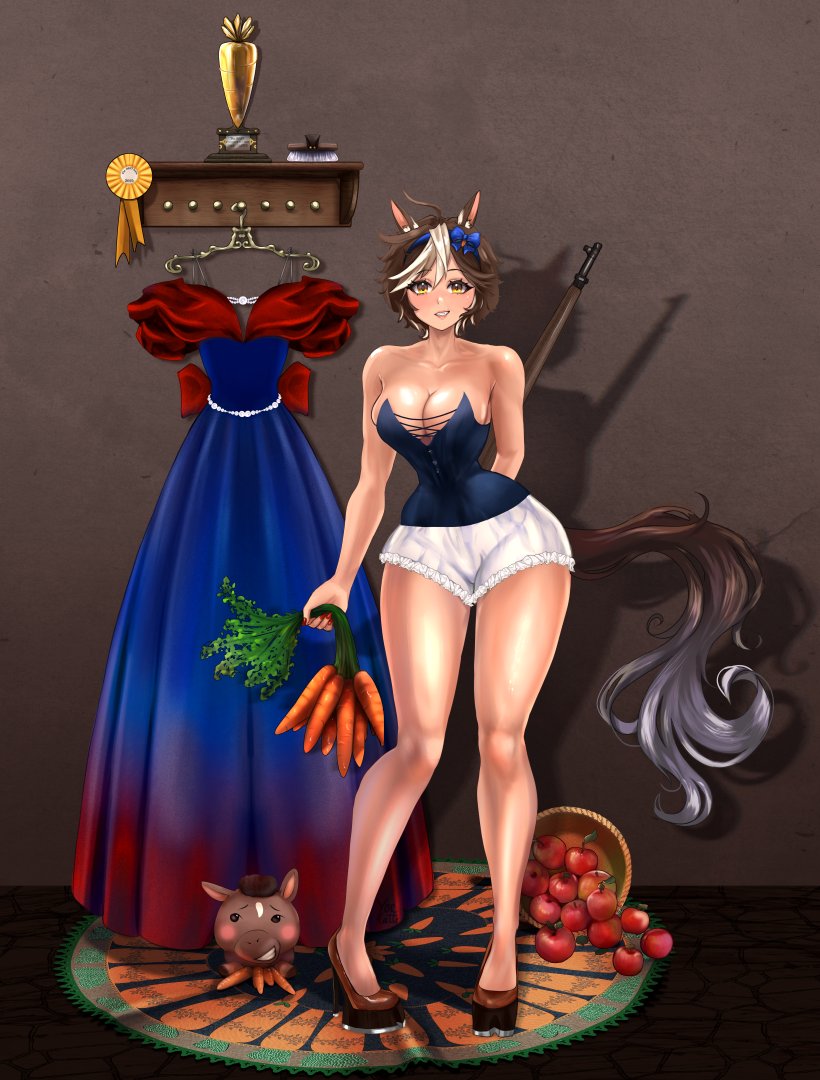 When you have different understanding of Black Tie Attire...

Sometimes even tomboys need to wear a ball gown <3

#Artofwarhorse 
#Tomoe3ArtContest