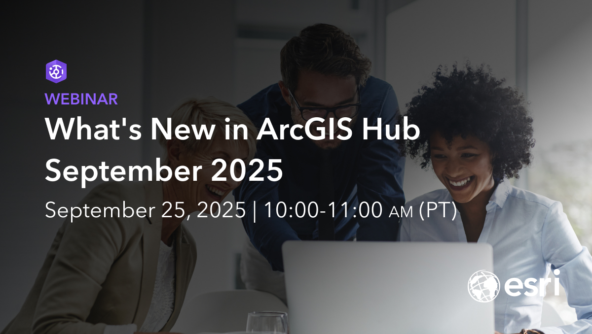 Check out the Q&amp;A from our What's New in ArcGIS Hub webinar! Learn about new developments in Hub, and get clarity on questions regarding accessibility, sharing content on your hub site,  messaging members of a group, and more.  ow.ly/VV8g50XqGCQ