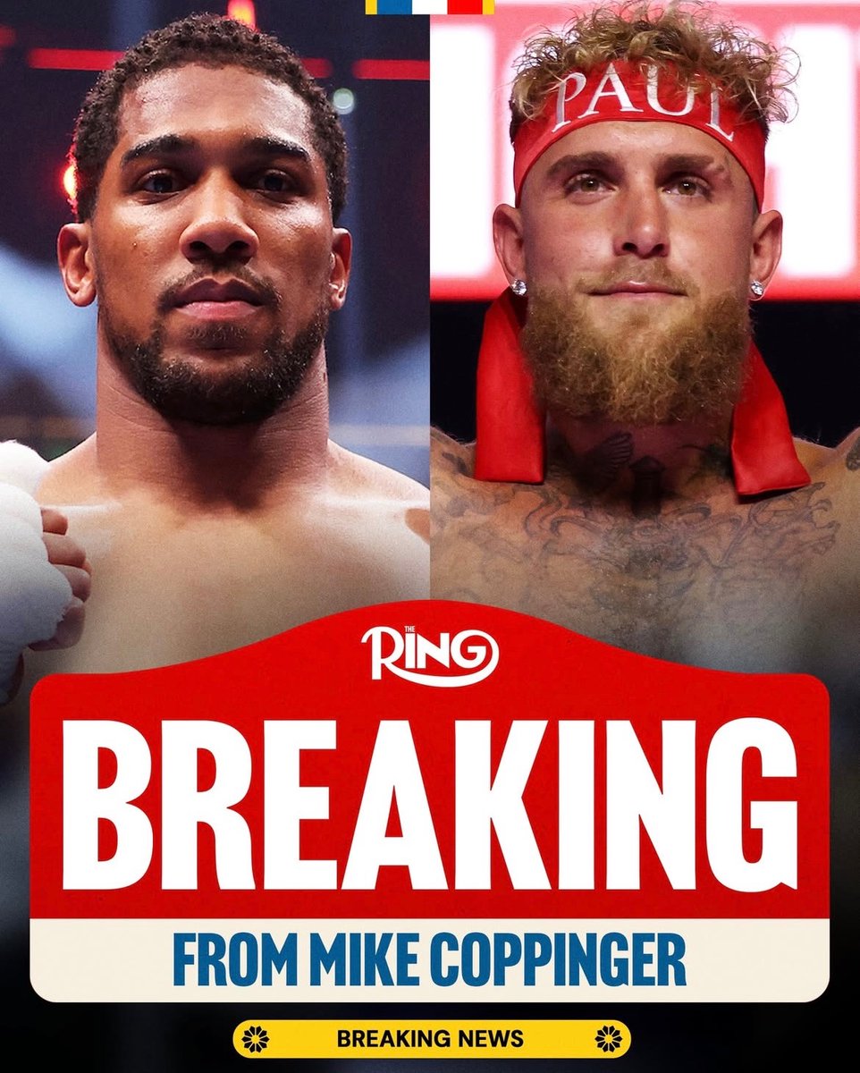 Big_Donch's tweet photo. Jake Paul vs Anthony Joshua is CONFIRMED! 

Everybody wanted Jake to fight a “real boxer”

So he does…and they are already saying it’s rigged 🤣🤦🏻‍♂️

So if AJ beats Jake, will it also be rigged? https://t.co/K0dssn5MpI