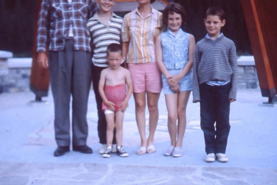 Do you have a family photo that you love. This is one of my favourites standing beside my dad who had set a photo timer.
