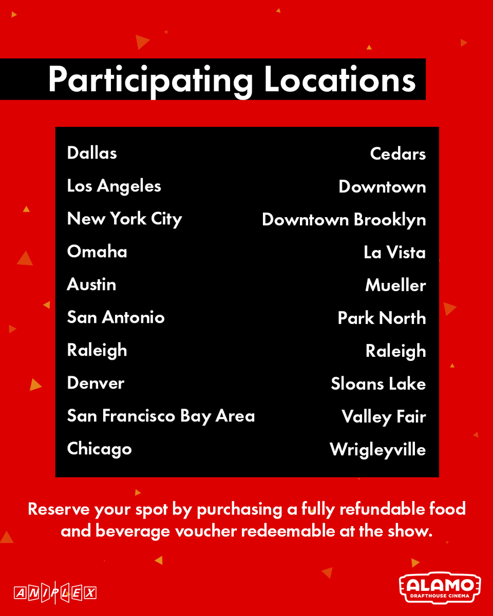 How do you get tickets to an advanced screening of Fate/strange Fake's episodes 1-4 at participating Alamo Drafthouse Cinema locations on 12/9?🎥

Just reserve your spot with purchase of a food and beverage voucher on 11/25 at 9:00AM PST!🌭🥤

More info coming soon!

#strangefake