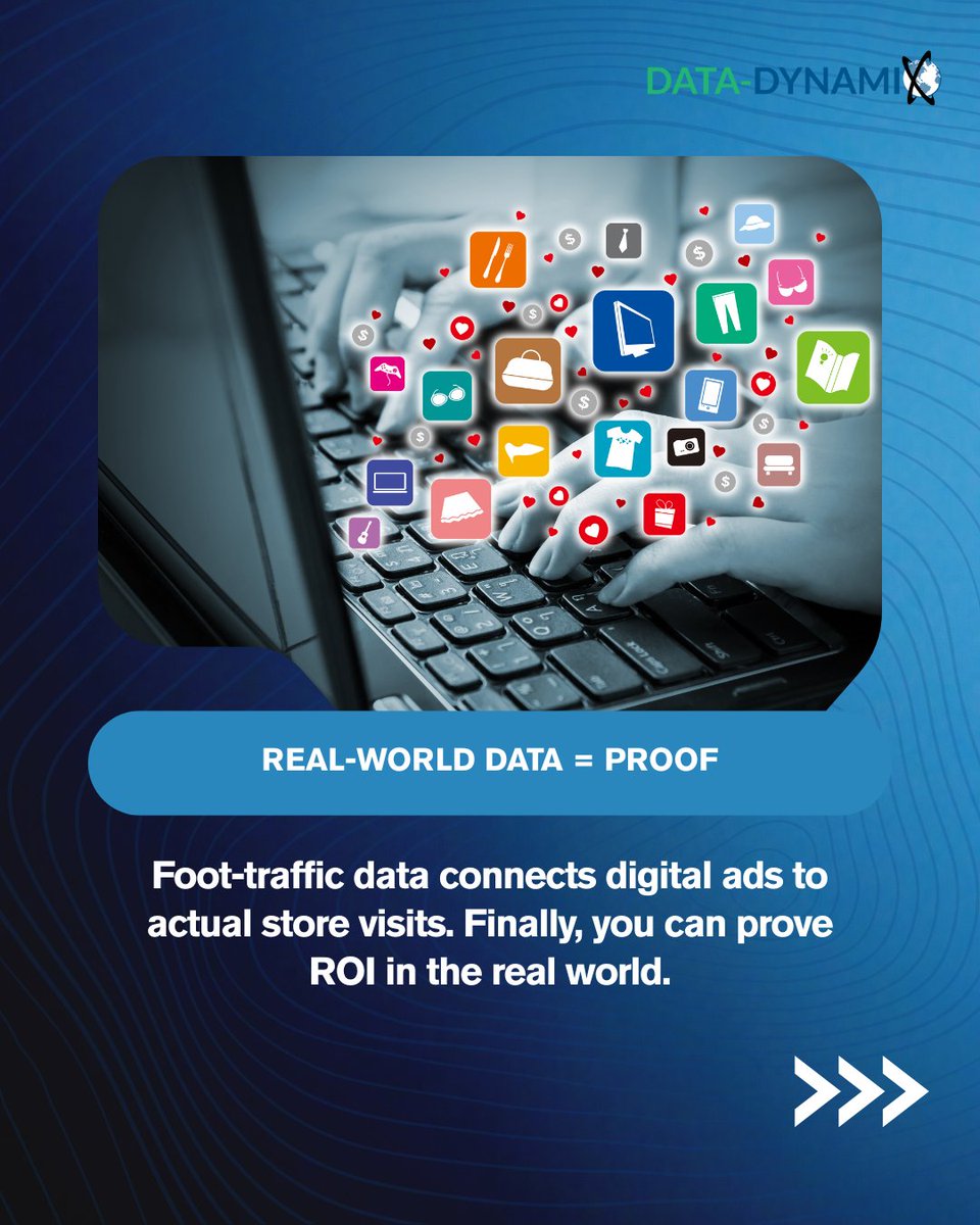 DataDynamix1's tweet image. Digital intent doesn’t always equal action. See how real-world foot traffic gives your campaigns the missing piece. #RealWorldBehavior #OfflineData #SmartTargeting #RetailMarketing #ConsumerData #DigitalMarketing #Attribution #AudienceBuilding #Omnichannel #CampaignSuccess