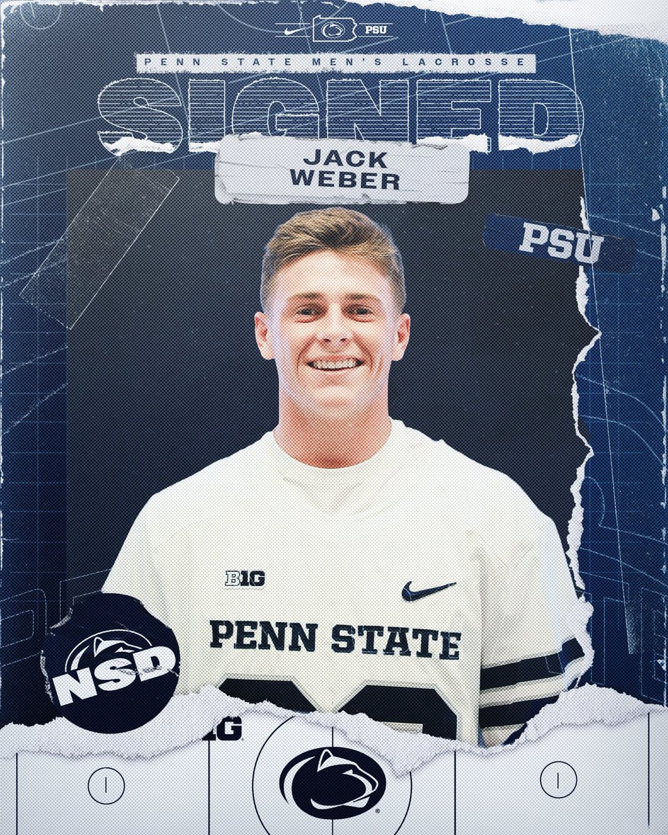 PennStateMLAX's tweet image. Jack Weber. Defender. North Bellmore, New York.

Welcome to Happy Valley 🤝