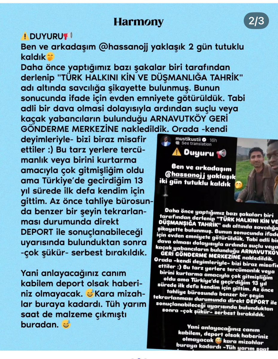 Musti'ye bile bunu yapan göç politikasını sevsinler!  
insanın da, özgürlüğünün de kıymeti yok.

Emniyet, göç, içişleri, hatta mahkemeler ... hiç biri bunda sorun görmez.