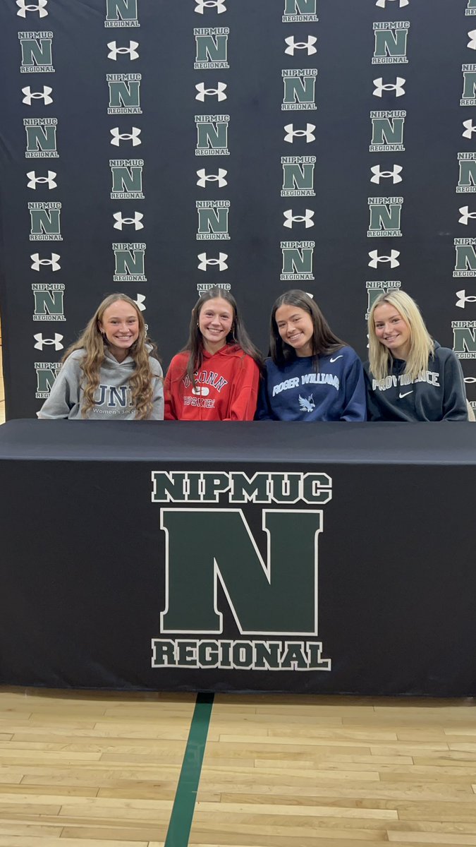 Signing Day for our Nipmuc Warriors! ⚽️ Congrats to Riley Restic, Anya Montano, Lyla Hill, &amp; Kenzie Ellis on committing to play college soccer! ⭐️ Can’t wait to follow you on these exciting journeys! <a href="/NipmucAD/">Nipmuc HS Sports</a> <a href="/tgsports/">Worcester T&G Sports</a> <a href="/metrowestdaily/">MetroWest Daily News</a> <a href="/GlobeSchools/">Boston Globe Schools</a>