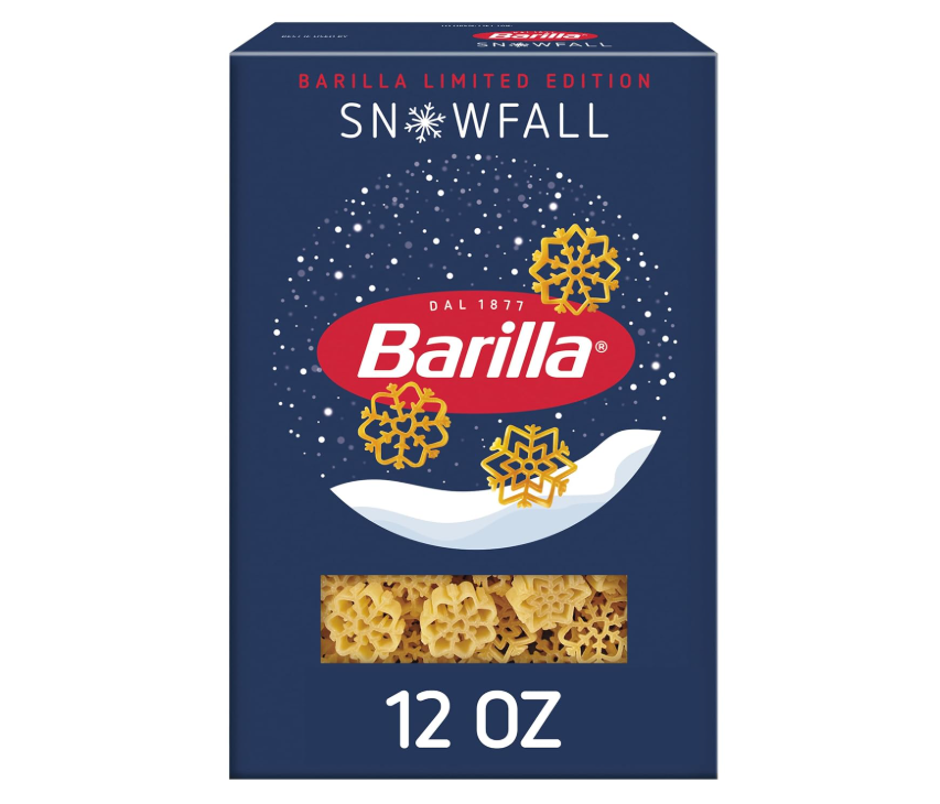 RARE RESTOCK!!

BARILLA Limited Edition Snowfall Pasta for $1.84!

instagram.com/stories/fatkid…

Reselling online for $9+ a box!