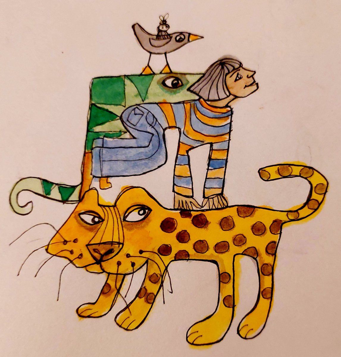 jayceek33's tweet image. &quot;Big fleas have little fleas upon their back to bite them.  Little fleas have smaller fleas and so ad infinitum.&quot;...or  something 🤔 😄
@StudioTeaBreak 
#ShapeChallenge