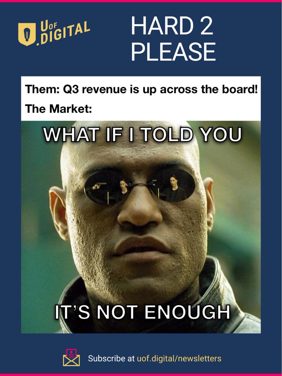📰 NEWSLETTER DAY!

⚡️TOP STORY:

🧠 Adtech Crushes Earnings, Sort Of-
Q3 looked strong on paper. Most companies beat estimates. AI was in every sentence. Yet stocks barely moved. The market’s calling bluff on the hype.
How long can adtech keep selling confidence when the numbers