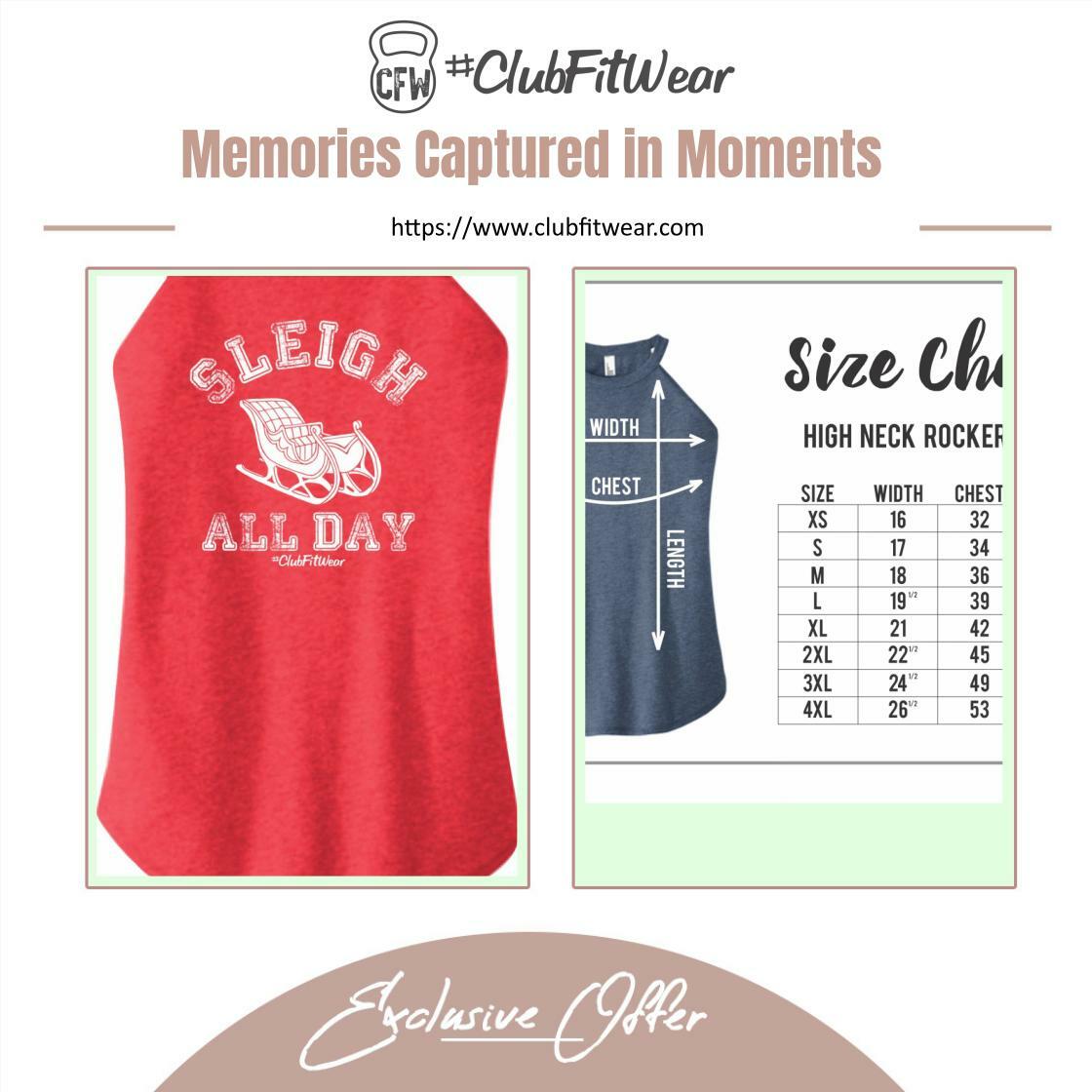 clubfitwear's tweet image. Get ready to sleigh all day in our High Neck Rocker Tank, now just $24.95! Elevate your style and embrace the rocker vibe. #RockerChic #FashionForward

Shop Now clubfitwear.com/products/sleig…