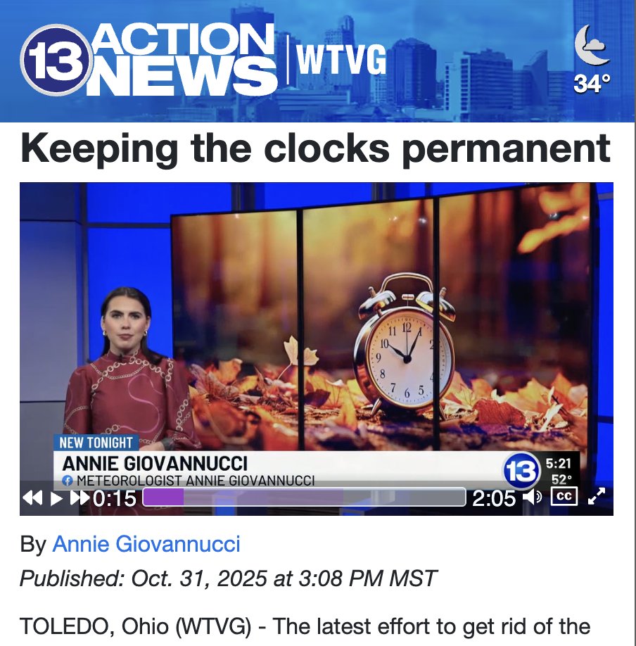 SaveStandard's tweet image. “The best health is in permanent Standard Time… In Toledo, if you are on permanent Daylight Saving Time, the sunrise in January would be later than 9am…”