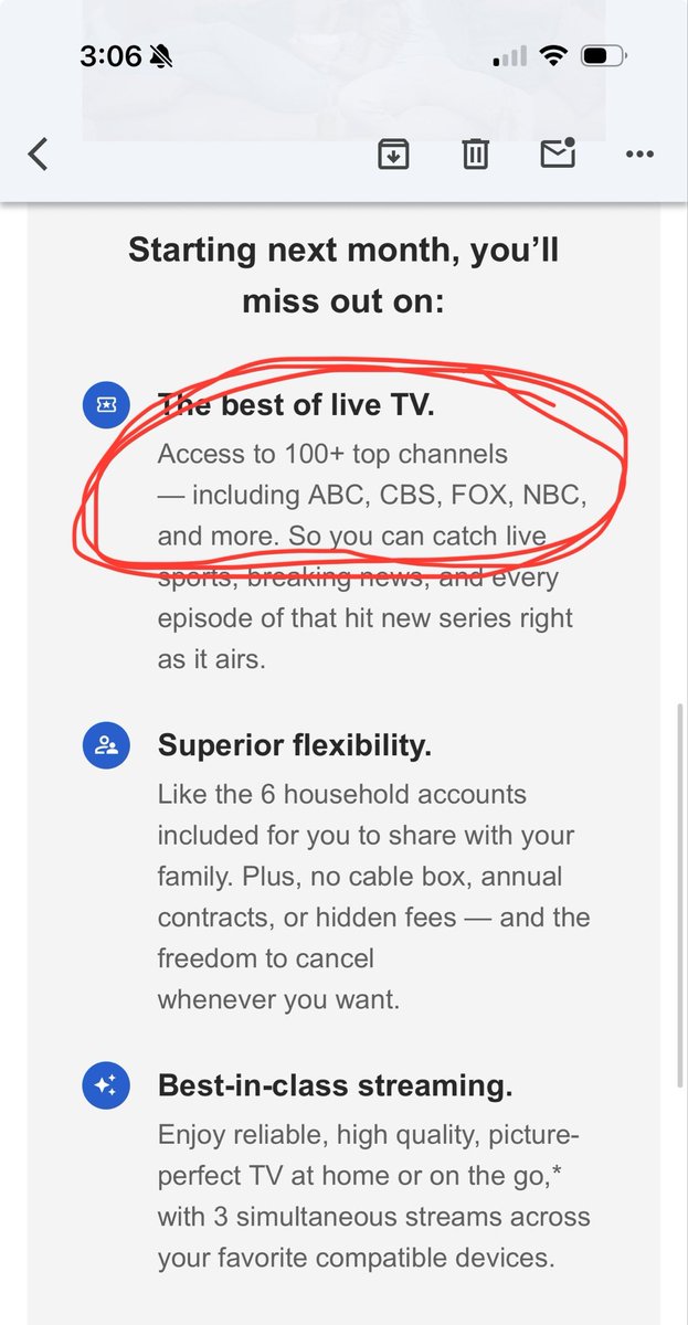 You sure about this <a href="/YouTubeTV/">YouTube TV</a>? If this was the case, I wouldn't have canceled in the first place.