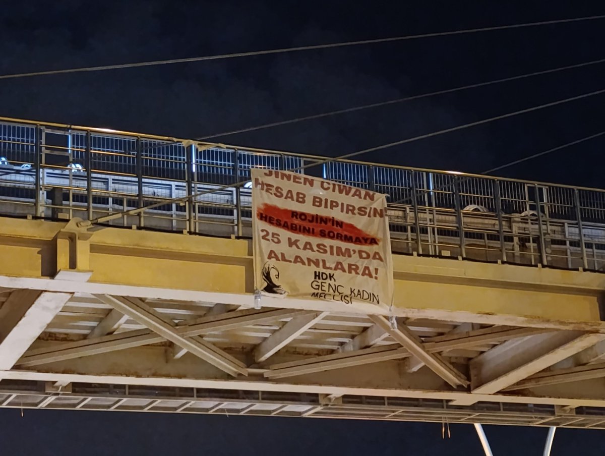 📍Ankara

Em bang li hemû jinên ciwan dikin ku di 25ê Mijdarê de derkevin kolanan û hesab ji bo Rojîn'ê bipirsin.

25 Kasım'da Alanlara!