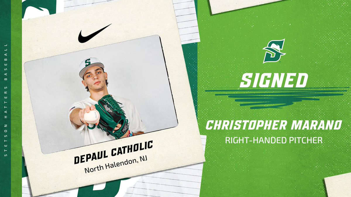Christopher Marano. Signed. 🔒

Let's get to work, <a href="/chris_marano24/">Christopher Marano</a> 

#GoHatters | #DefendDeLand | <a href="/StetsonHatters/">Stetson Hatters</a>