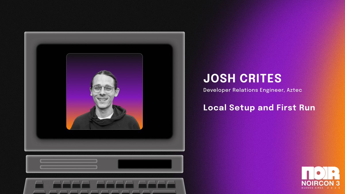 Kickstart your <a href="/aztecnetwork/">Aztec</a> journey. 

Join DevRel Lead <a href="/critesjosh_/">josh crites</a> for “Local Setup and First Run,” a workshop on setting up your dev environment and running your first Aztec project.

luma.com/m5uc4w2k