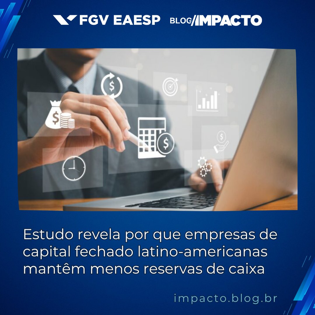 FGVEAESPesquisa's tweet image. Empresas de capital fechado na América Latina mantêm menos caixa devido ao alto custo e acesso restrito a crédito. Estudo sugere soluções para gestores e políticas públicas. Leia no #BlogImpacto: go.fgv.br/BUGdTEyGC78#Ge… #MercadoLatinoAmericano #FGVEAESP