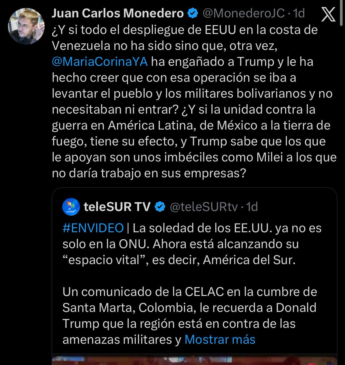 #PropagandistaDelRégimen 
#JuanCarlosMonedero