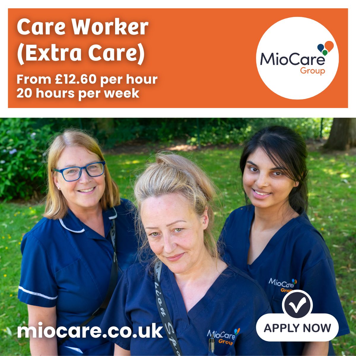 **JOB VACANCIES**

🤔 Are you caring, supportive, dedicated and looking for work?

🙌 This is an exciting opportunity to be part of MioCare's Extra Care team!

Visit our website to read more about the role and apply now:

🔗 miocare.co.uk/vacancies/care…