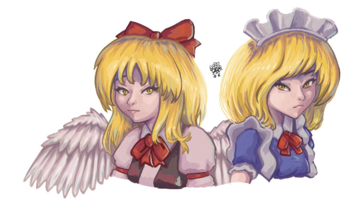 heats0nk's tweet photo. I'm sorry Gengetsu!
#art #TouhouProject #東方Project #Mugetsu #Gengetsu https://t.co/9ltPq0SaQl
