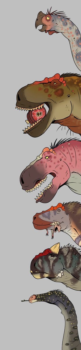 Some theropods in my style 🦖
#paleoart