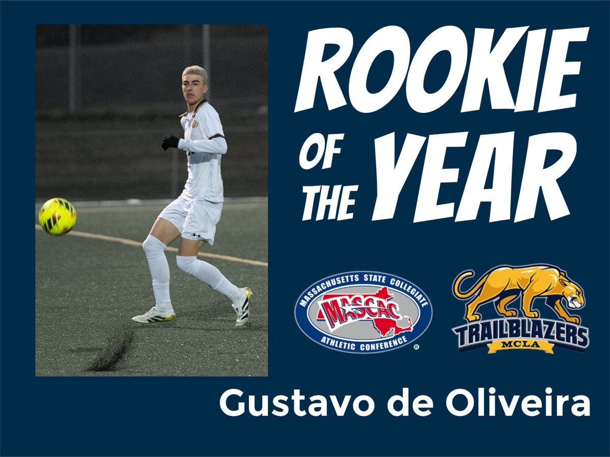The MASCAC conference office today announced that freshman midfielder Gustavo de Oliveira has been named the MASCAC Men's Soccer Rookie of the Year.

athletics.mcla.edu/sports/msoc/20…