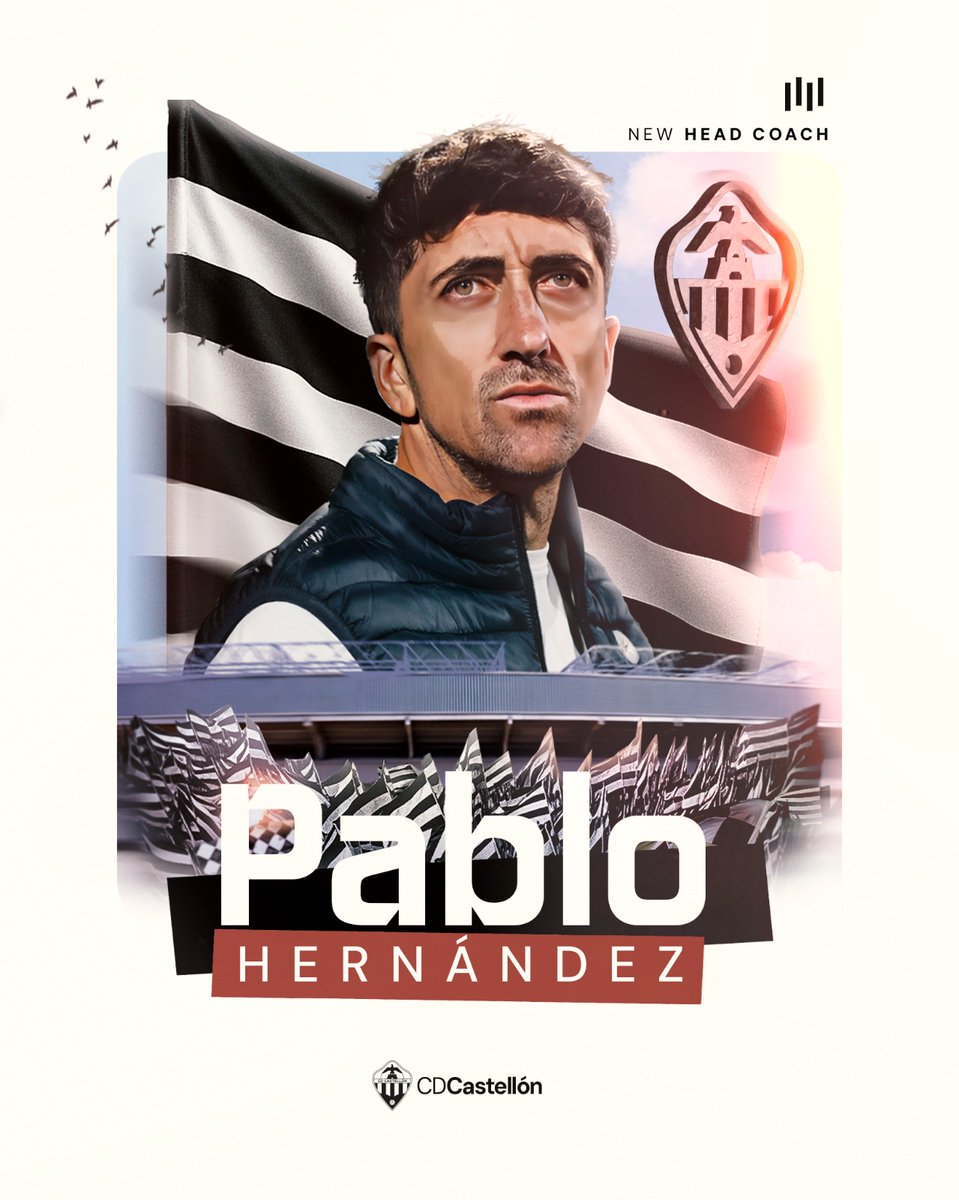 CDCastellon's tweet image. 🆕✍️ Pablo Hernández continúa como entrenador del primer equipo del CD Castellón

ℹ️ bit.ly/4p6Vv5x

#PPO👂