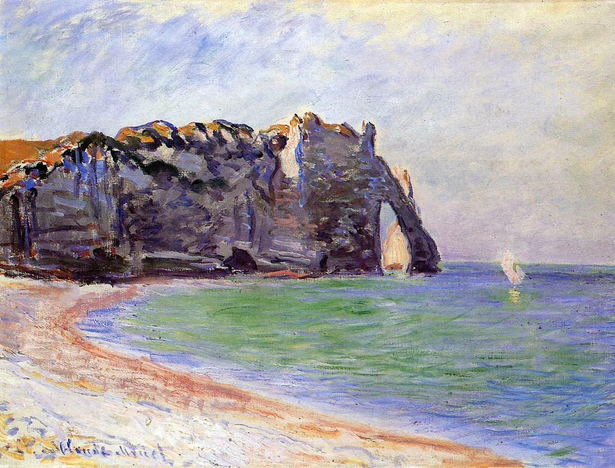 impression_ists's tweet image. Claude Monet, Etretat