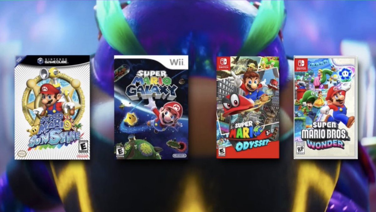 3CFilmss's tweet photo. After finishing my Mario Galaxy trailer breakdown I noticed these are the main 4 Mario games they are pulling from. So I doubt these will be the bases for Super Mario 3…. 

SO WHAT WILL MARIO 3 BE?!🤔 https://t.co/zYA7DNl65M