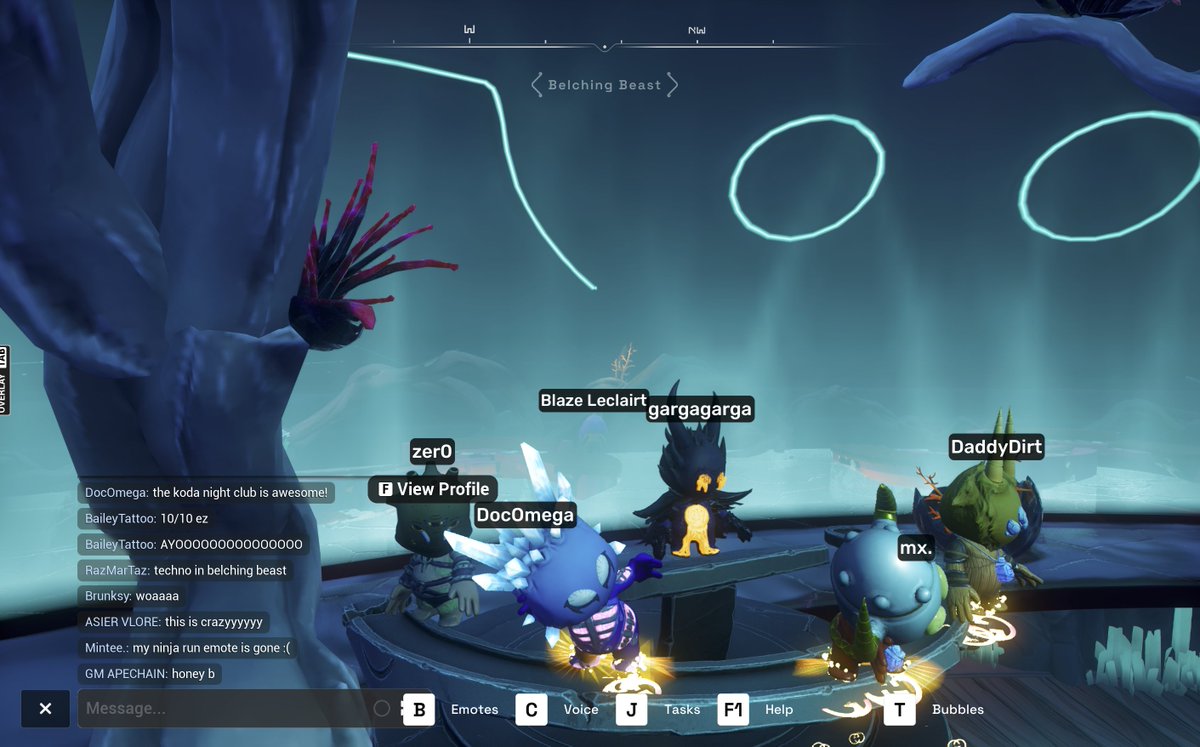 DocOmega12's tweet image. Koda party in the Belching Beast in the Nexus on the @OthersideMeta is lit! 

Huge shoutout to the @OthersideMeta team and @mfigge and @CryptoGarga for the successful launch of Nexus! 

Come check it out at otherside.xyz