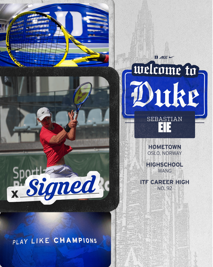 Norway ➡️  Durham, he's officially a Blue Devil 😈