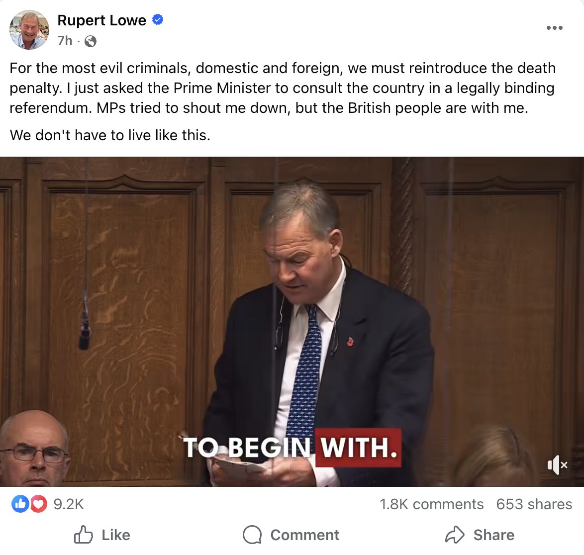 Rupert Lowe MP keeps using hate for headlines — calling to ban Gaza’s wounded kids from NHS care, bring back the death penalty &amp; blame migrants for NHS woes. Dangerous, divisive politics that echoes the far right. We mustn’t forget where this road leads. #StopTheHate