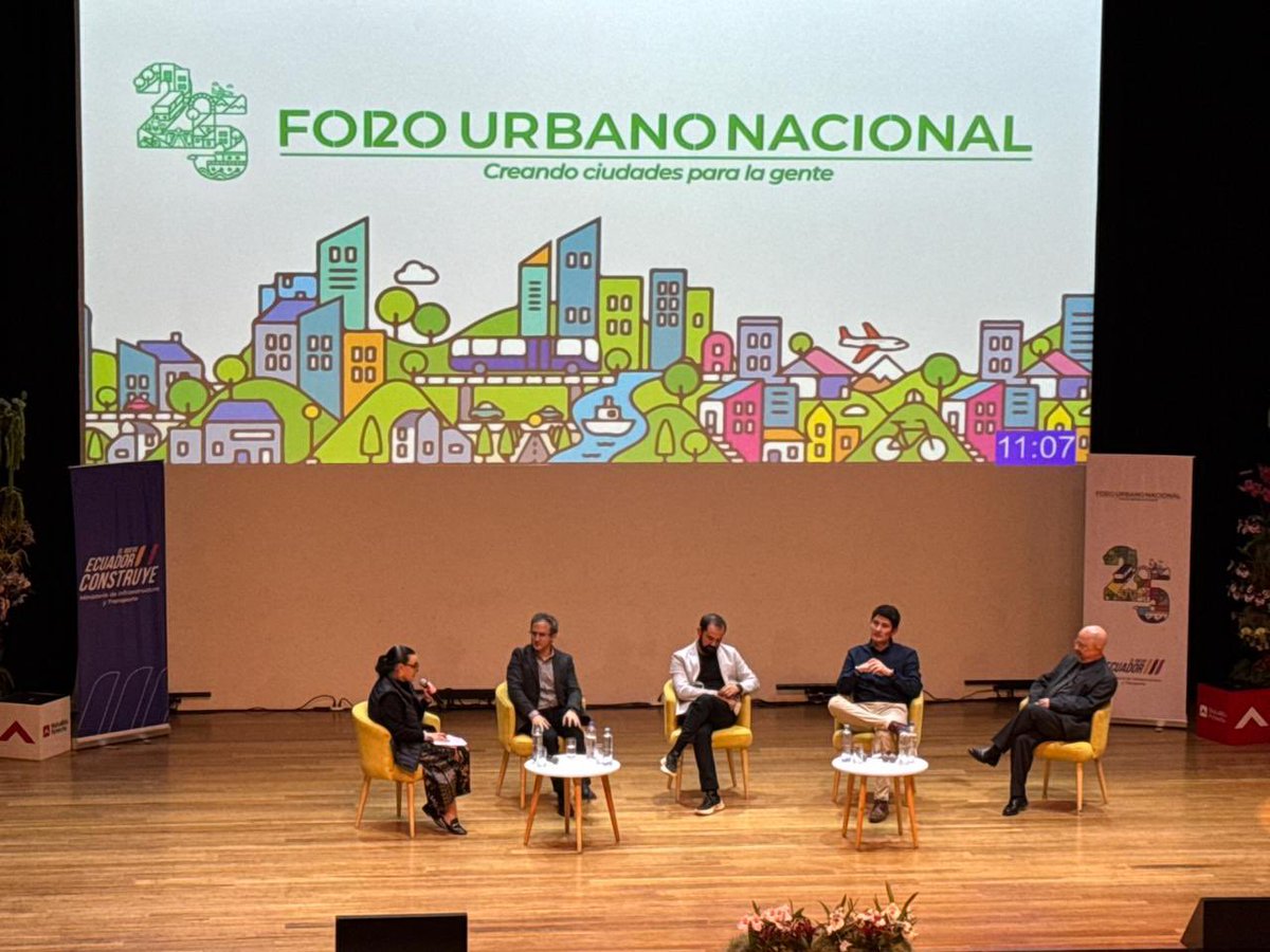 MIT_Ecuador's tweet photo. #FUN2025 | Panel final: ciudades que habitamos. Hábitat, vivienda, infraestructura y transporte para un desarrollo urbano sostenible
Temas tratados:
✅ Movilidad
Moverse debería ser fácil, pero la ciudad lo olvida. https://t.co/MGewglCEUE