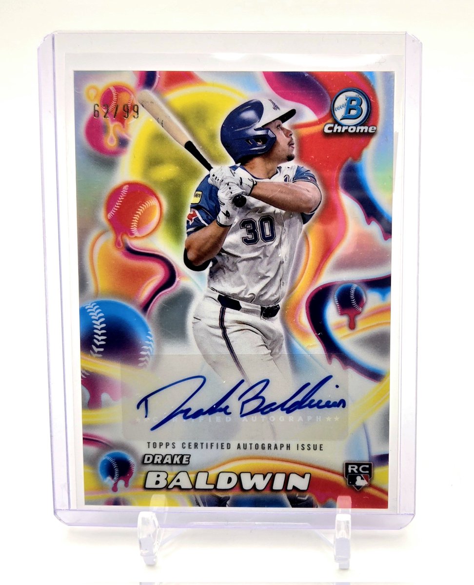 2025 Bowman Chrome Melt Mashers Drake Baldwin Rookie Auto /99 $130
