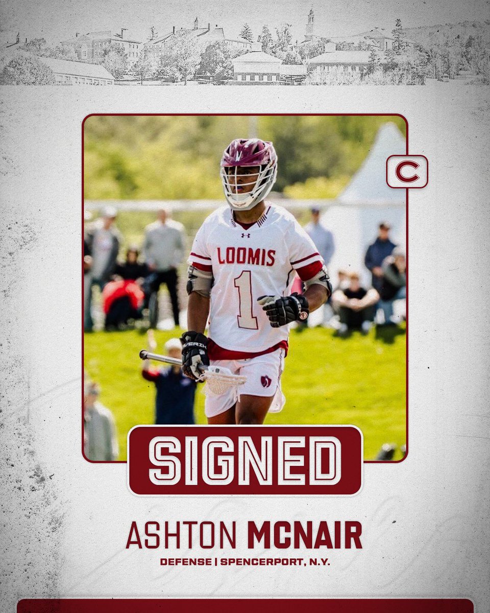 ColgateMLax's tweet image. 𝑺𝒊𝒈𝒏𝒆𝒅 ✍️

Next up in our class of 2030’s, we have Ashton McNair!

Ashton is a defender from Spencerport, N.Y. 

Welcome to Colgate!

#GoGate