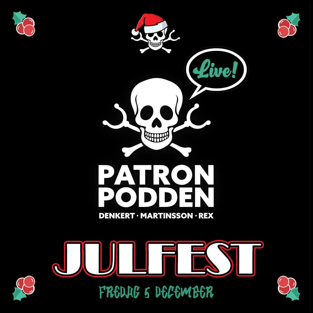 patronerna's tweet image. 🎄 Julfesternas JULFEST närmar sig! 5/12 på Selånger IP – välkomstdrink, julgröt &amp;amp; skinkmacka (veg/glutenfritt finns). Nytt i år: Patronpodden LIVE! 🎙️
 
Swisha 69 kr till 123 644 60 33, märk “Julfest”. OBS! Medlemskap i Patronerna för 2025 är ett krav!