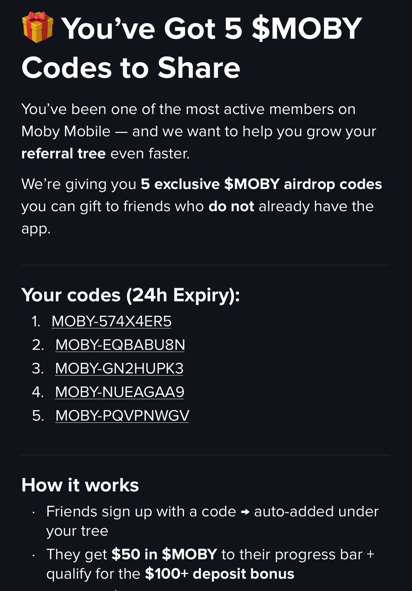 Ignore if you hate money

Only on $moby 

2 are already gone xxx