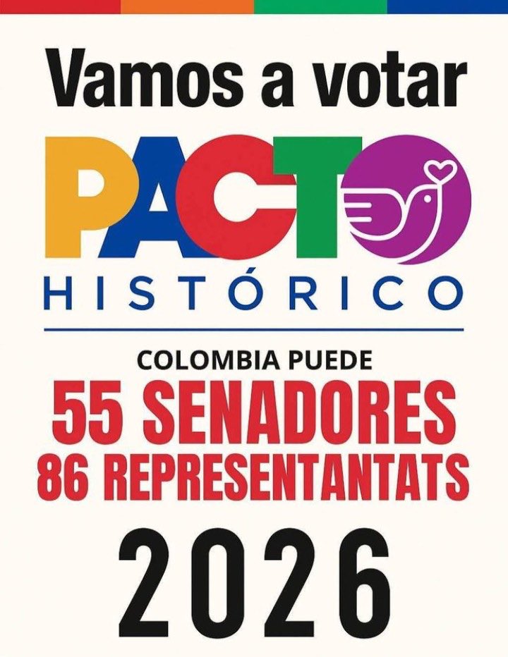 <a href="/MarthaAlfonsoJ/">Martha Alfonso La Profe</a> <a href="/MinAgricultura/">Min. de Agricultura</a> <a href="/petrogustavo/">Gustavo Petro</a> <a href="/CamaraColombia/">Cámara de Representantes de Colombia</a> Bueno. No queda más que aguantar hasta marzo 2026. A sacar a toda esa caterva de delincuentes, corruptos y parásitos de la ultraderecha. A votar en masa para lograr mayorías absolutas en el Congreso, y luego en mayo 2026 a repetir la victoria por la Presidencia.💪🏻🇨🇴🇨🇴🇨🇴