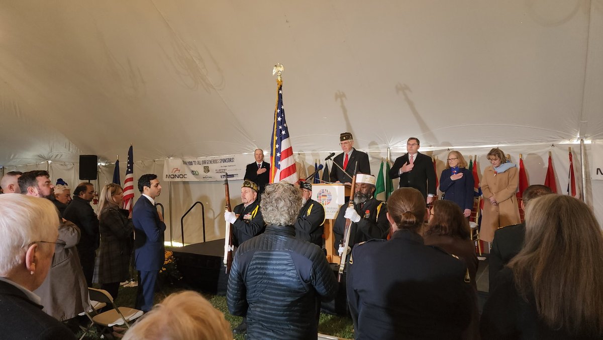 It was an honor to attend the annual Veterans Day celebration at the George C. Marshall International Center in Leesburg. We pay tribute to the sacrifice and heroism of our nation’s veterans — those who commit so much to preserve the cause of American freedom.