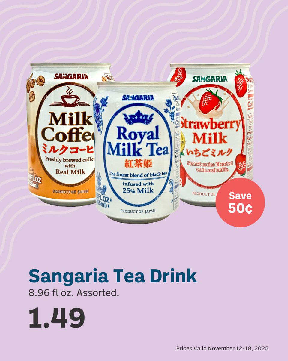 🛒✨ This week’s specials are here!
From nabe ingredients to tea drinks and more, we’ve got amazing deals waiting for you in-store!
🔗 Explore all this week’s specials: uwajimaya.com/weekly-special…

#Uwajimaya #WeeklySpecials #AsianGrocery