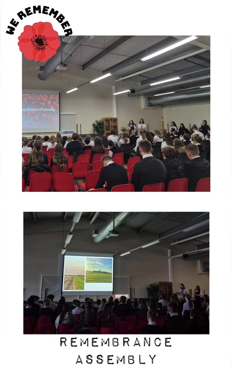 HermitageSocSub's tweet photo. The remembrance assembly was powerful, with our Armed Forces Ambassadors and senior History and RMPS pupils delivering heartfelt speeches. Their words showed respect and honor for those who serve and have served. We will remember them🎖️ @HermitageAcad #Respect #LestWeForget https://t.co/HSuh4czudy