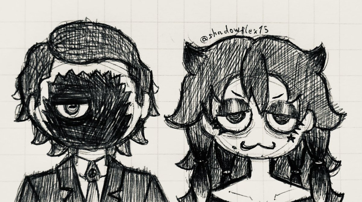 Weird siblings 👁️😼
They are siblings… and they’re weird…