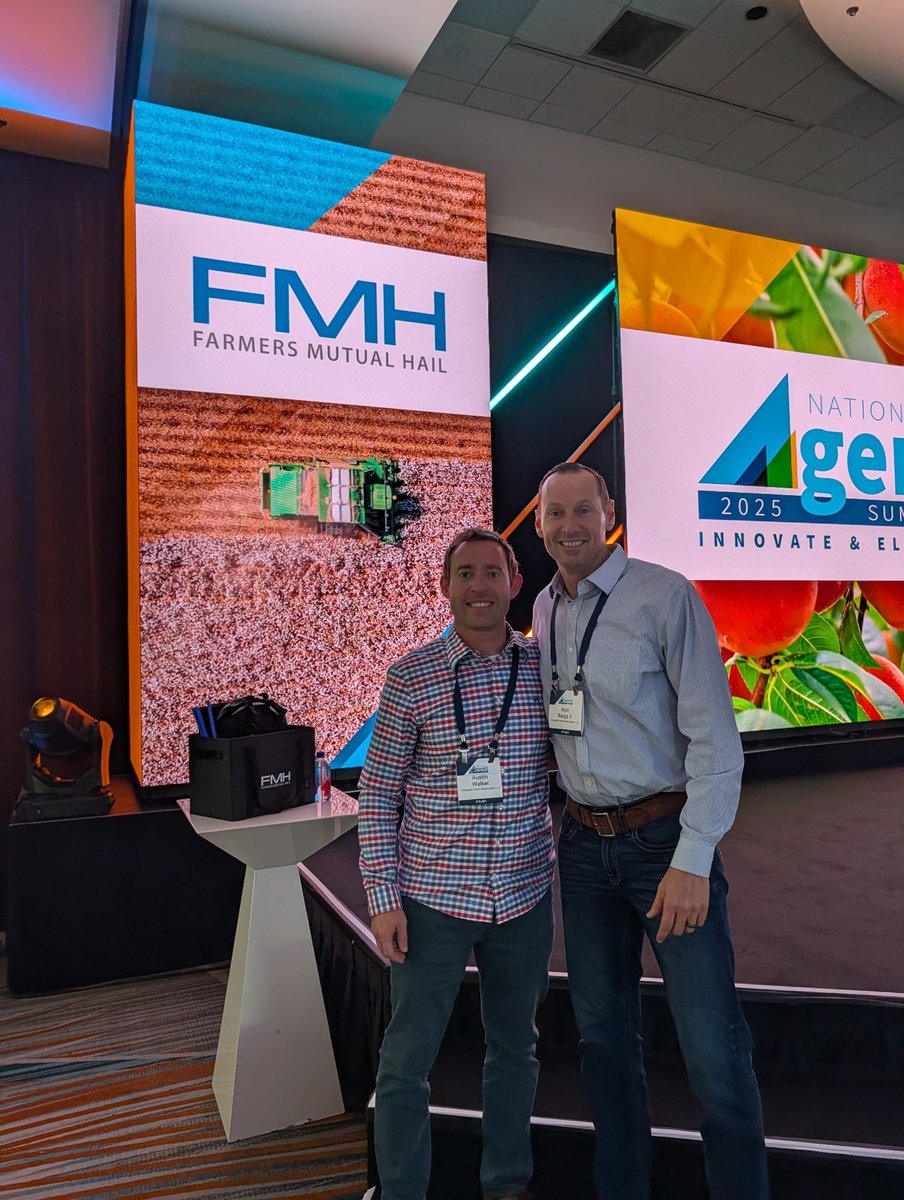 Ron Barga and Austin Walker are representing Premier Crop Insurance at the @farmersmutualhail agent summit in Omaha, NE this week. Premier Crop Insurance agency is ranked as the 12th overall company with FMH nationwide.