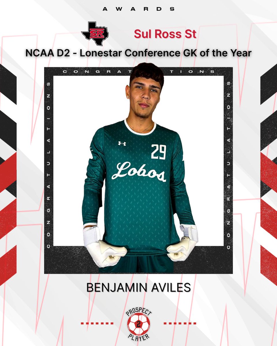 Prospect2Player's tweet image. Congratulations to our goalkeeper Ben Aviles on being named NCAA D2 Lonestar Conference Goalkeeper of the Year🏅