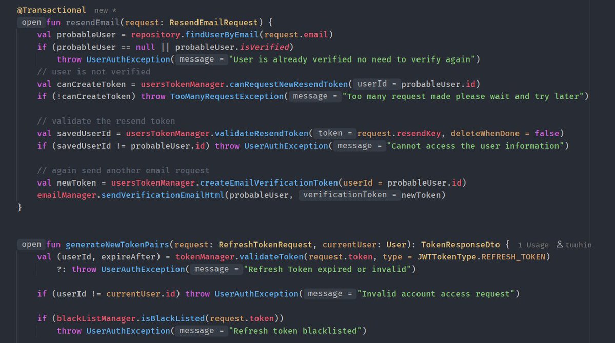 tuuhin_'s tweet image. Best thing about ensuring an API is secure at least a certain about  is thinking how can i myself break it 
#springbootannotations #spring #kotlinprogramming #backenddevloper