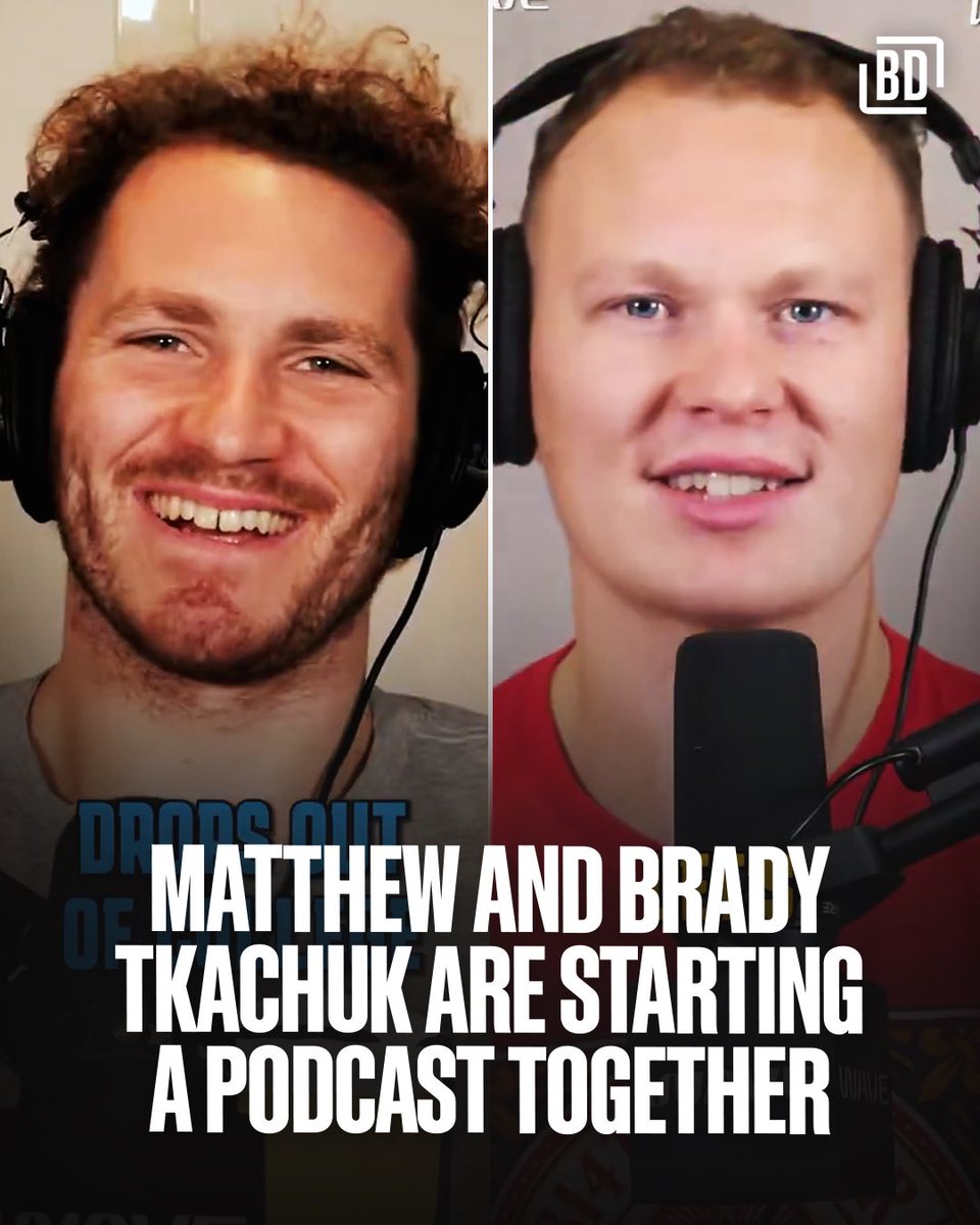 BarDown's tweet image. The Tkachuk brothers are taking their talents to the podcasting realm! 🎙️