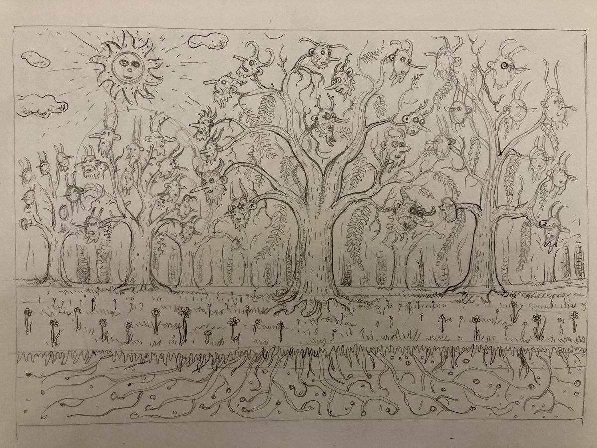 Demon trees #drawing #design #pencil