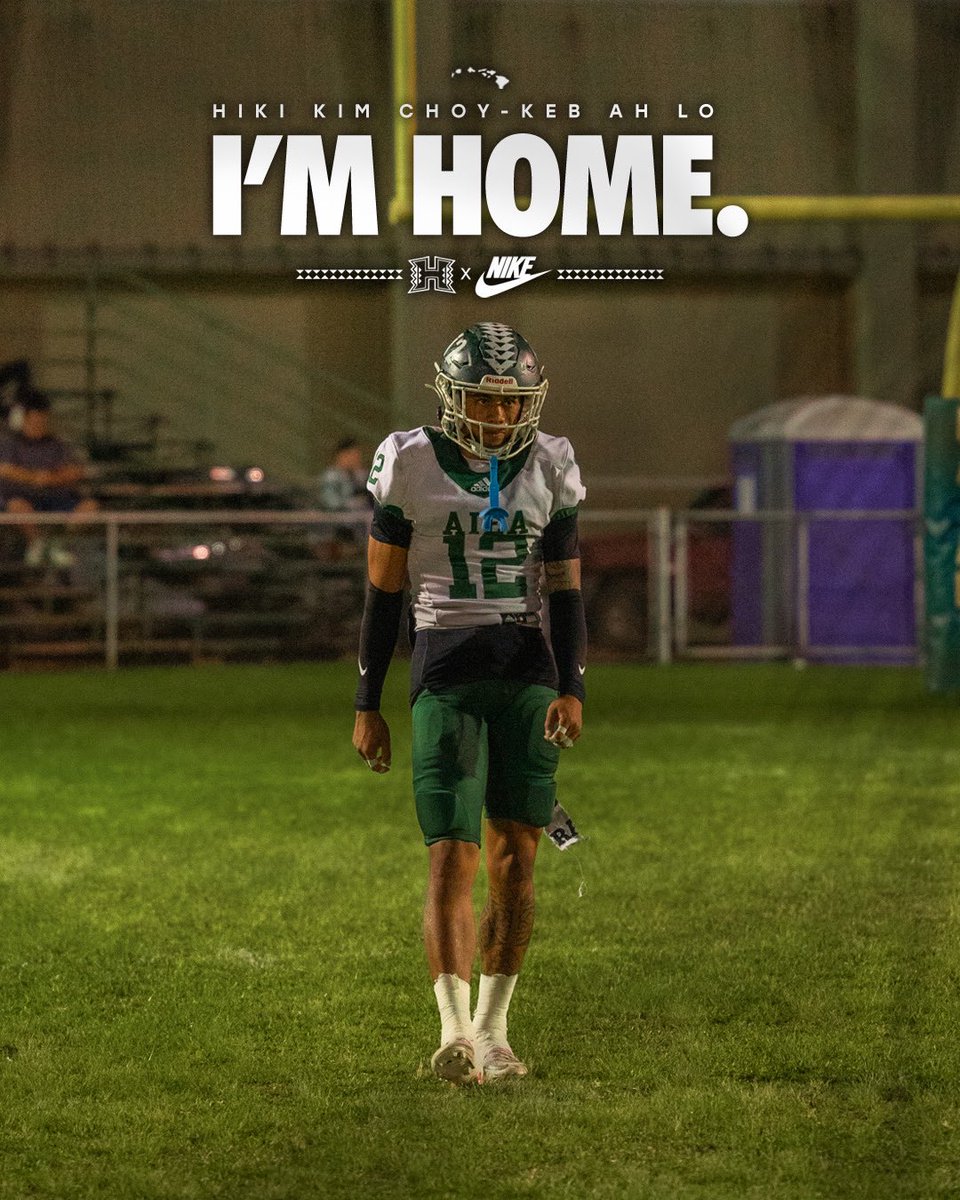 I will like to announce that I will be staying home and attending the university of Hawaii at Manoa.#BRADDAHHOOD 
#COMMITTED <a href="/CoachTimmyChang/">Timmy Chang</a> 
<a href="/UH_AlecWatt/">Alec Watt</a> <a href="/coach_minaya/">PJ Minaya</a> <a href="/HawaiiHuddle/">Hawai'i Huddle</a>